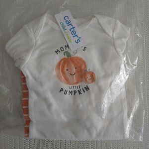 Carters Child Of Mine 3-6 Month Mommy's Little Pumpkin 2 Piece Outfit